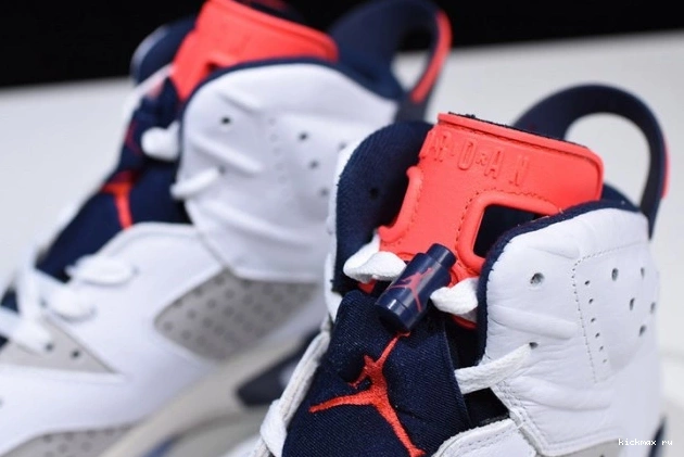 Rep Jordan White Infrared Tinker Grey-Sail 23-Neutral 384664-104 Retro 6 Air 0803